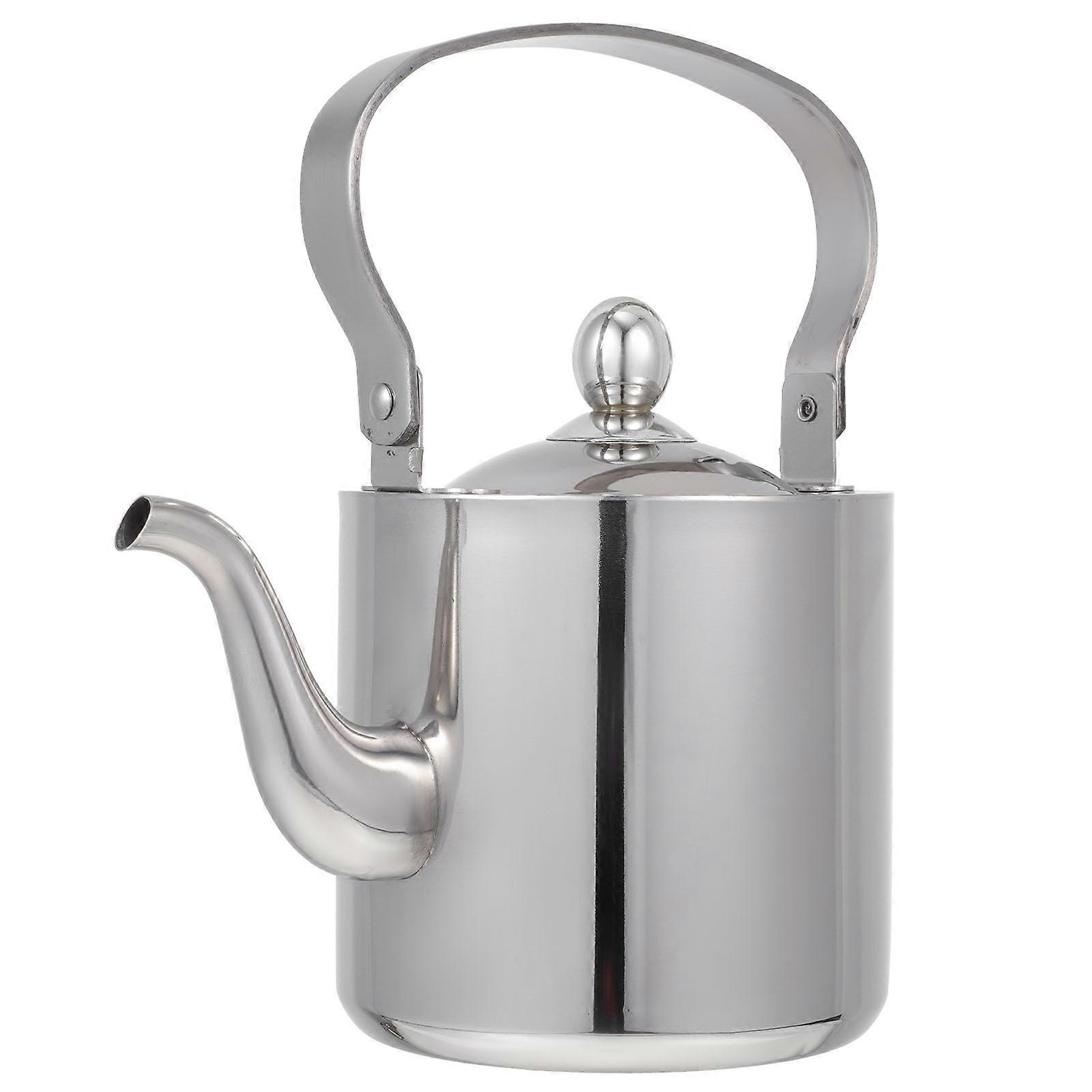 Stainless Steel High Capacity Camping Kettle Water Kettle For People Who Need Water Heating Solutions 21X12X11CM Silver Making Tea 1Pack