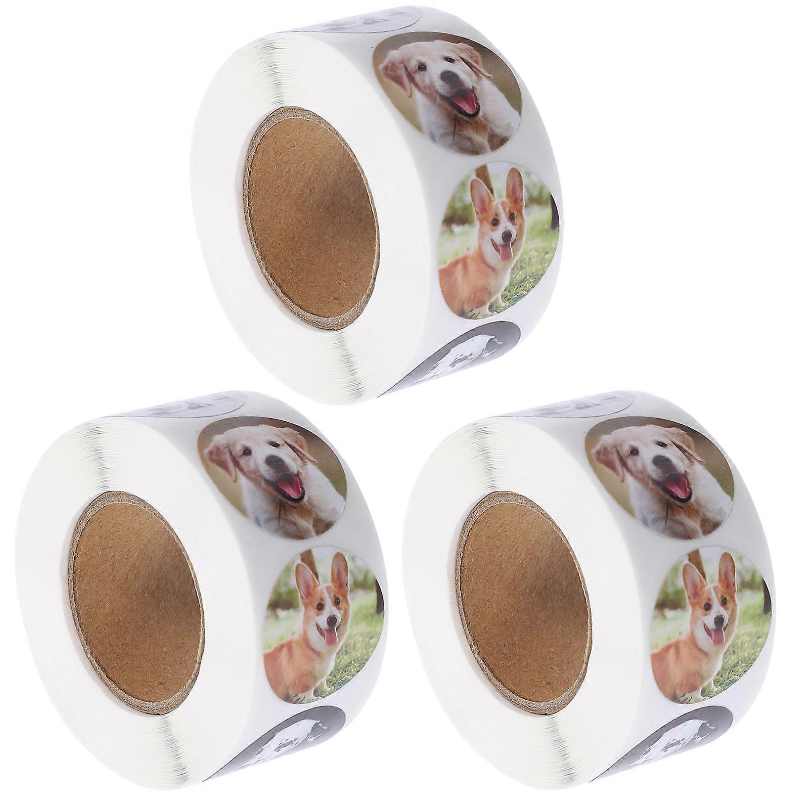 3 Rolls Assorted Sealing Stickers For DIY Projects Multi Delicate Design Labels