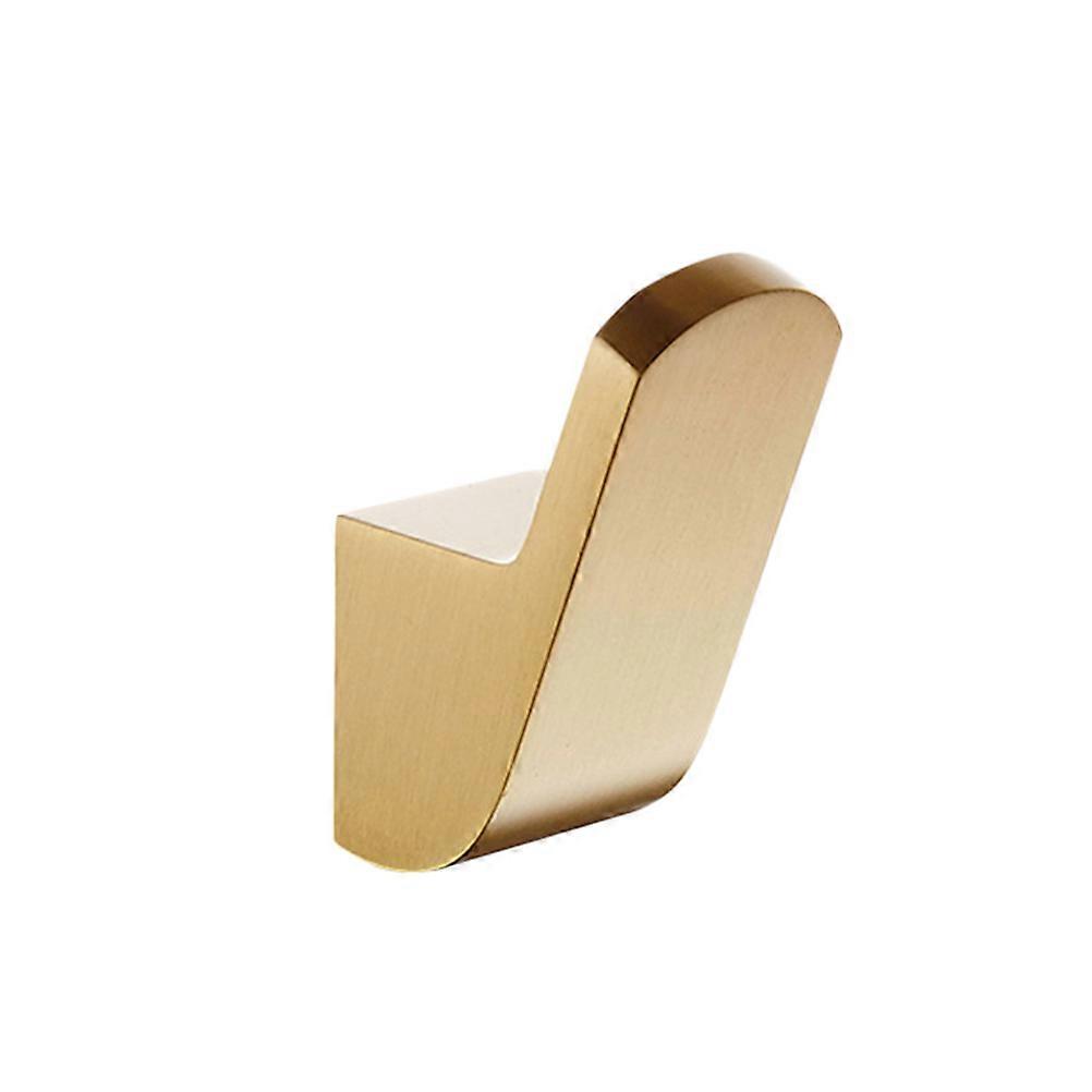 Curved Brushed Brass Coat And Hat Hangers For Entryways Foyers And Hallways In Golden Finish 5.5 X 2.5 X 4Cm 1 Set