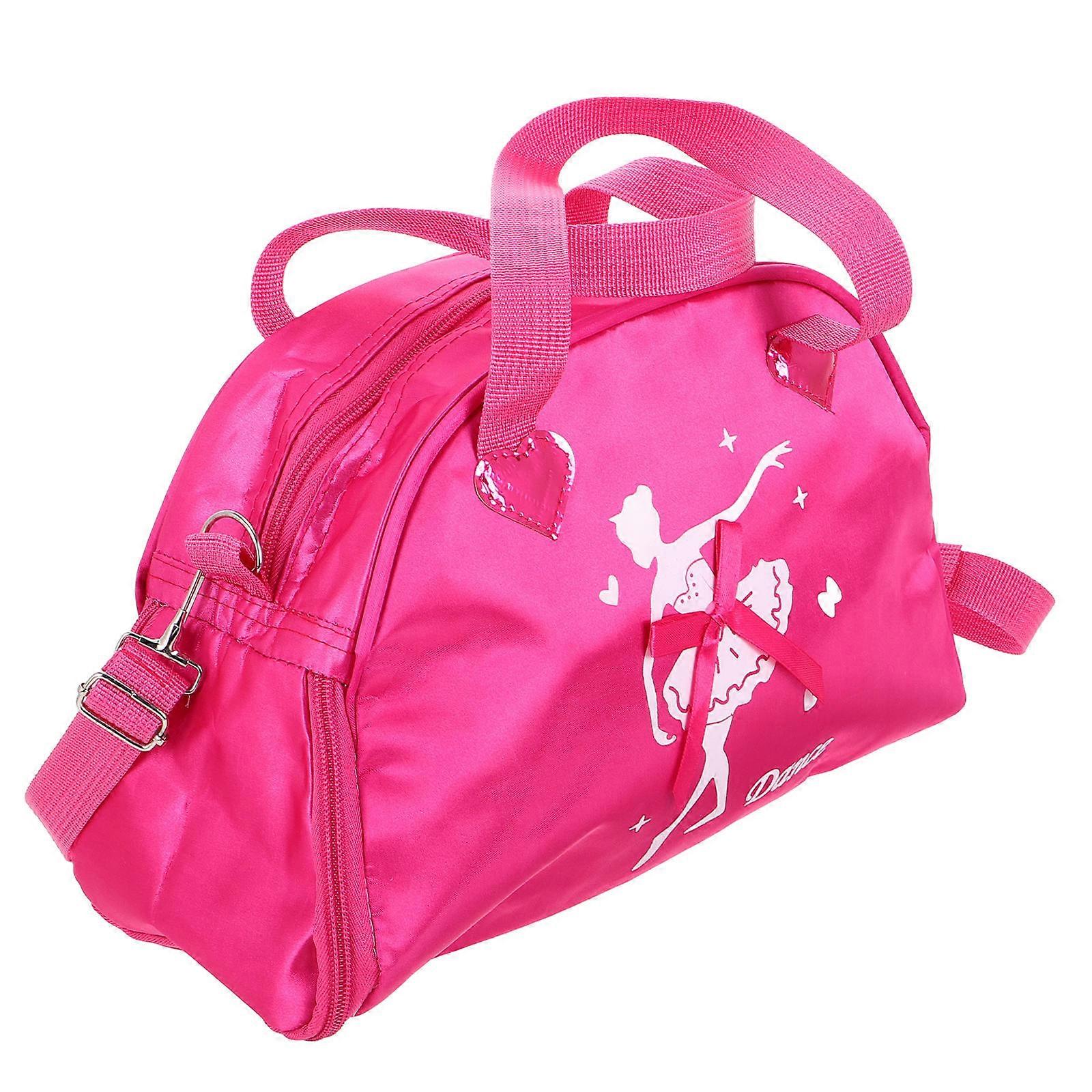 Ballet Bag For Young Dancers Oxford Cloth Polyester Large Capacity Everyday Use Rosy 1Set