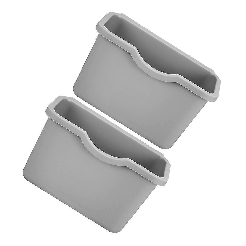 MLINS 2 Pcs Wall Mounted Trash Can for Kitchen and Bathroom Small Plastic Garbage Can