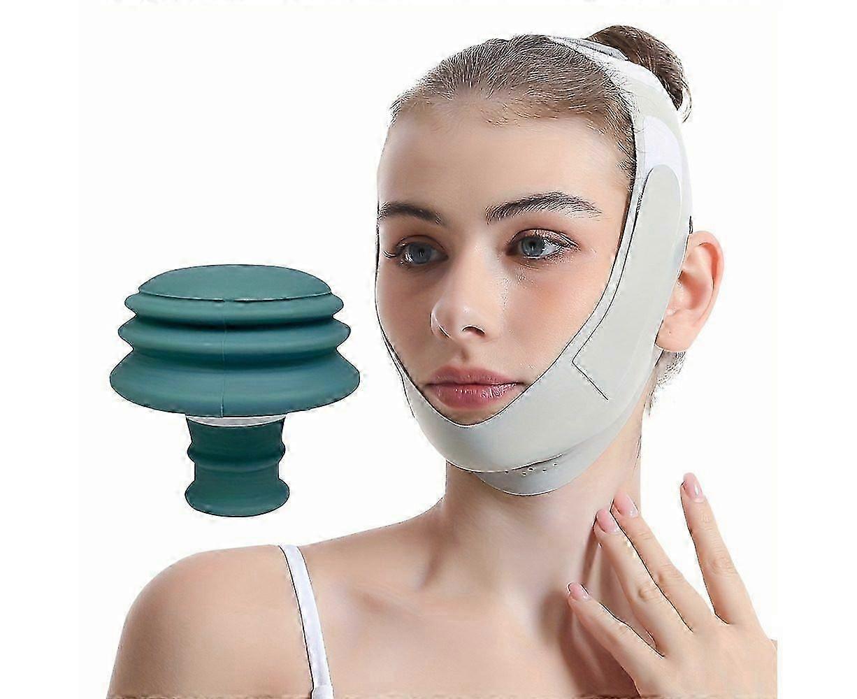 2pcs Face Lifting Strap & Jaw Exerciser Set - Double Chin Reducer, V-Shaped