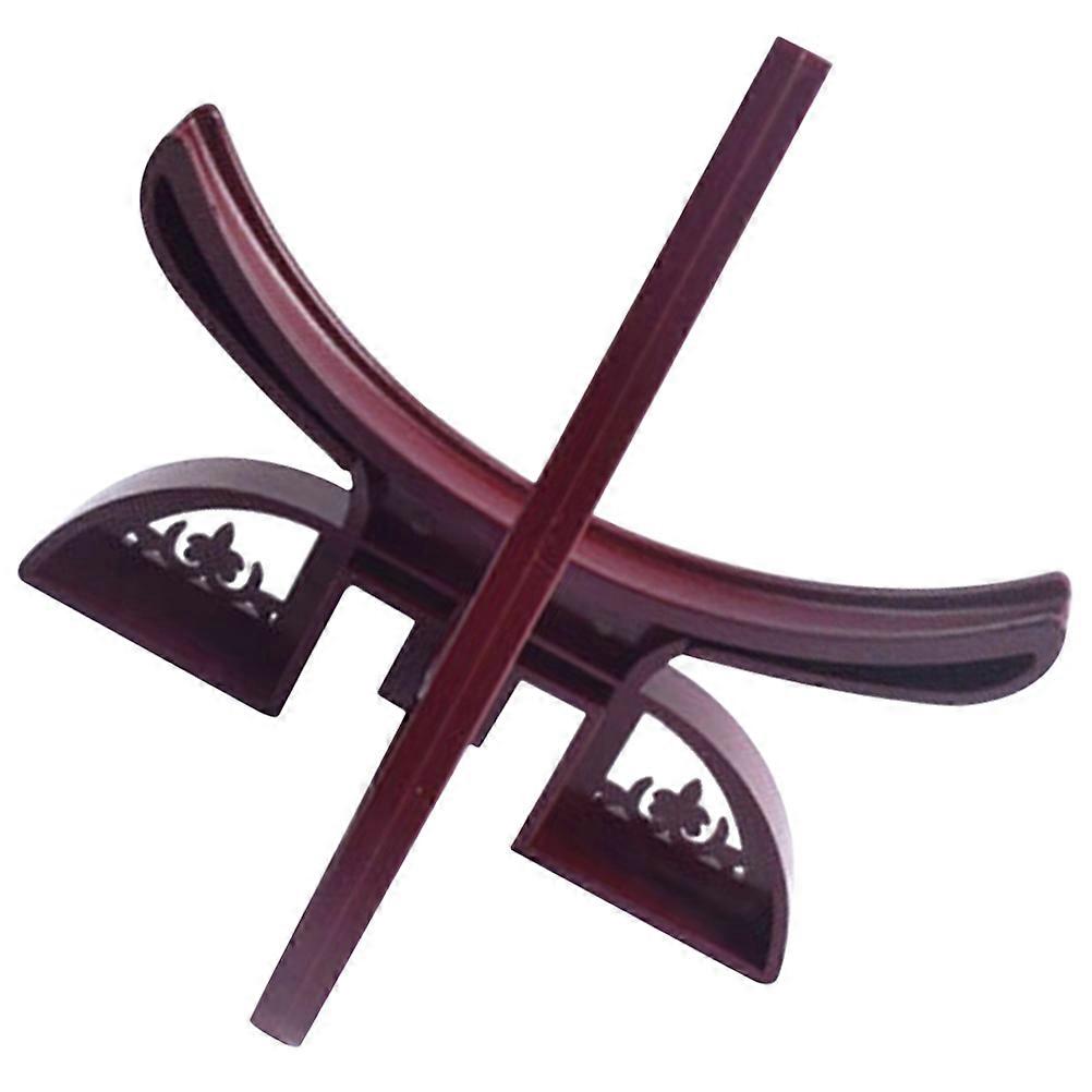 Dark Red Plastic Display Stand for Soap Lightweight and Stable Perfect for Home Decoration and Parties 6.5 Inches