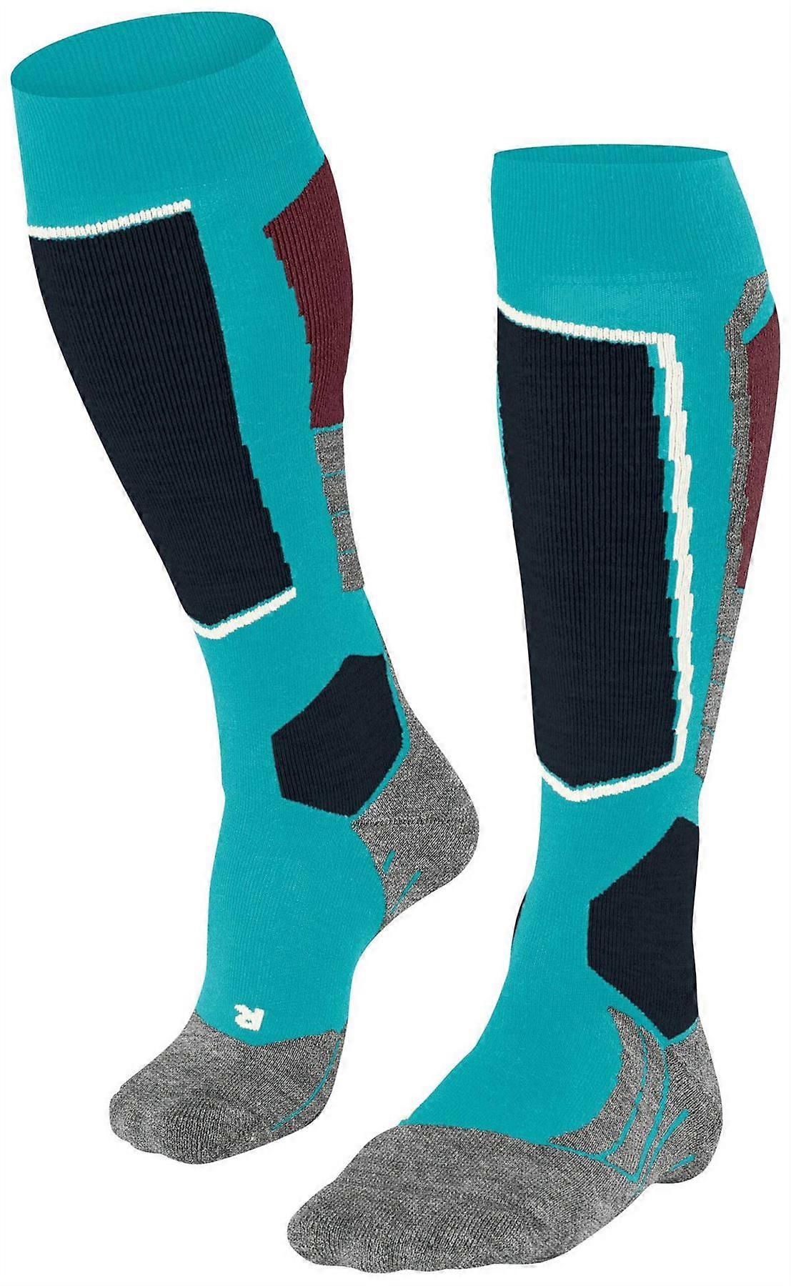 Falke SK2 Intermediate Skiing Knee High Socks - Peacock Blue