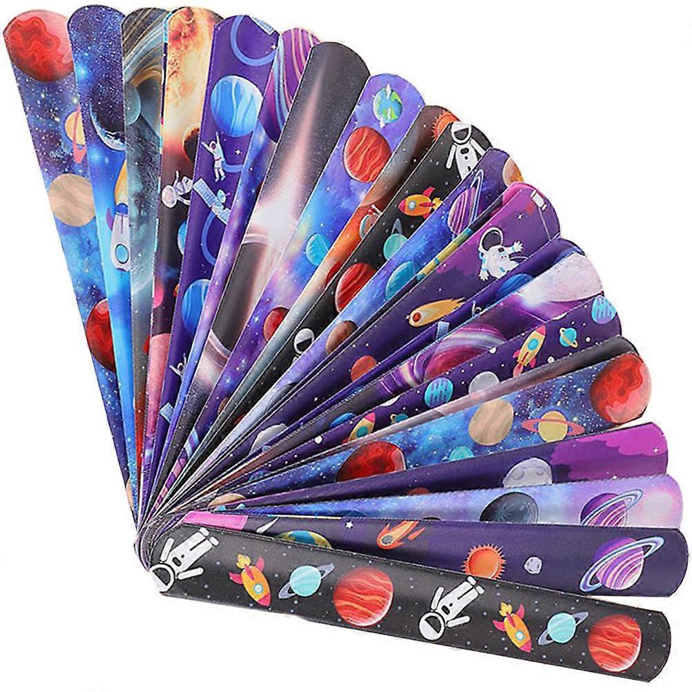 48Set Fun Snap Bracelets for Kids Halloween Party Crafted from Multi Pvc