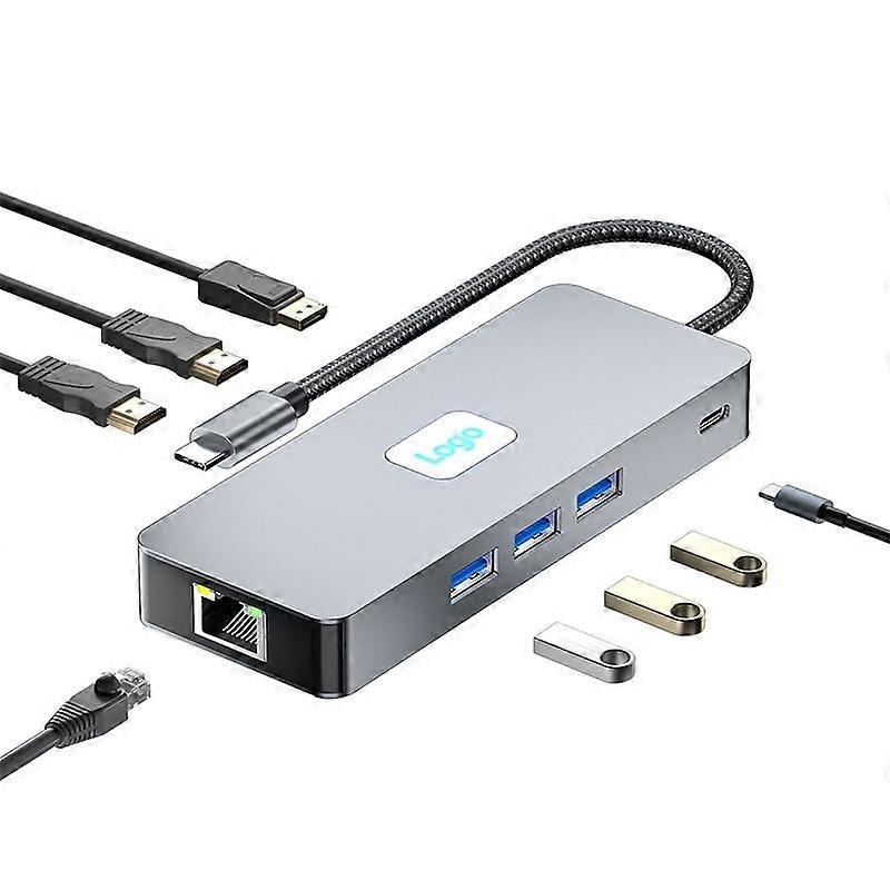 BYL-2401 8-in-1 Type-C HUB-dockingstation BYL-2401