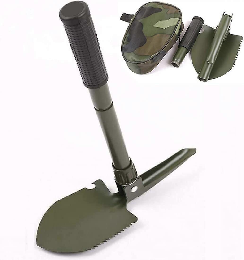 Foldable Camping Shovel - Multifunctional Survival Spade (Green, 1pc)