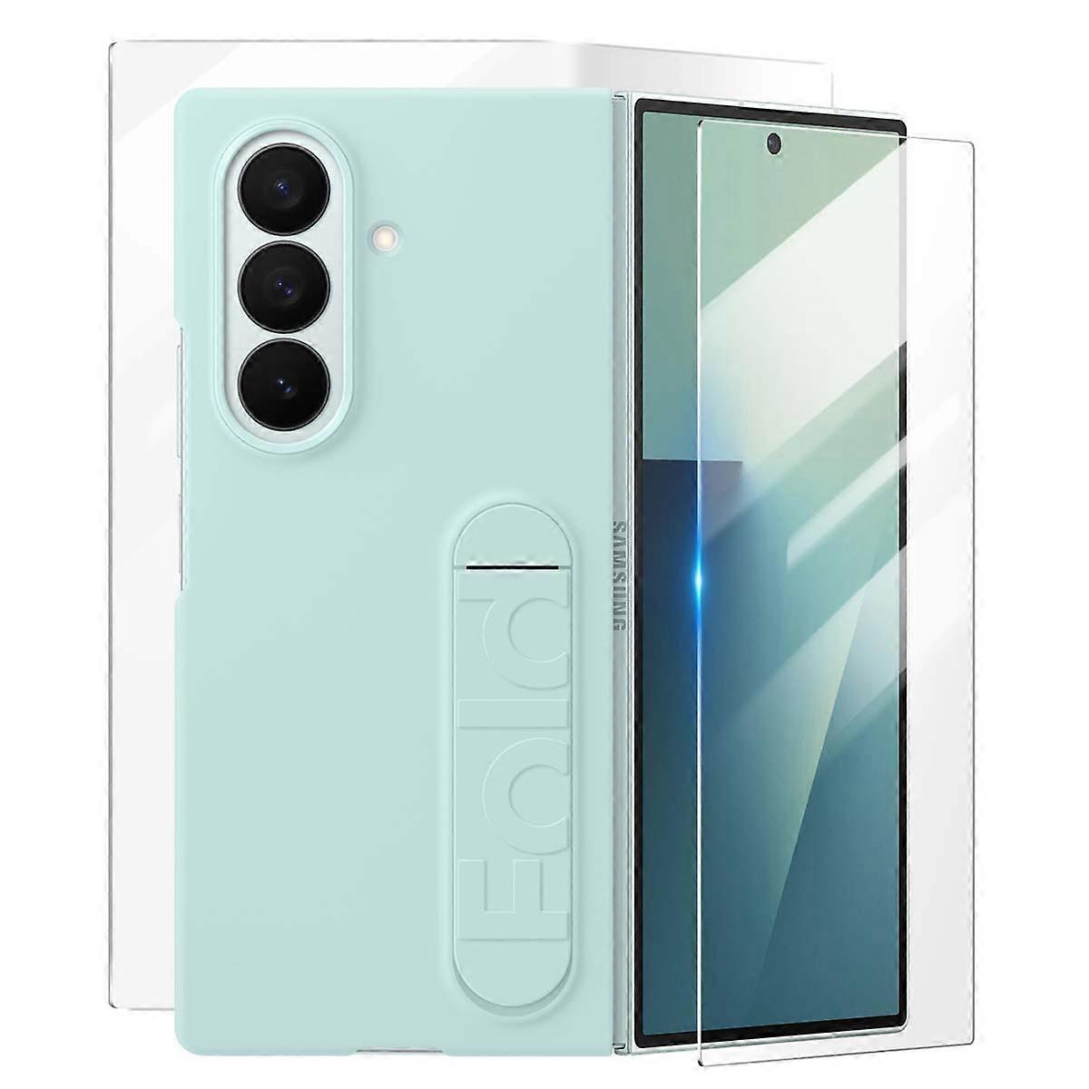 Capa de Silicone para Samsung Z Fold 7 com Suporte e Protetores de Tela