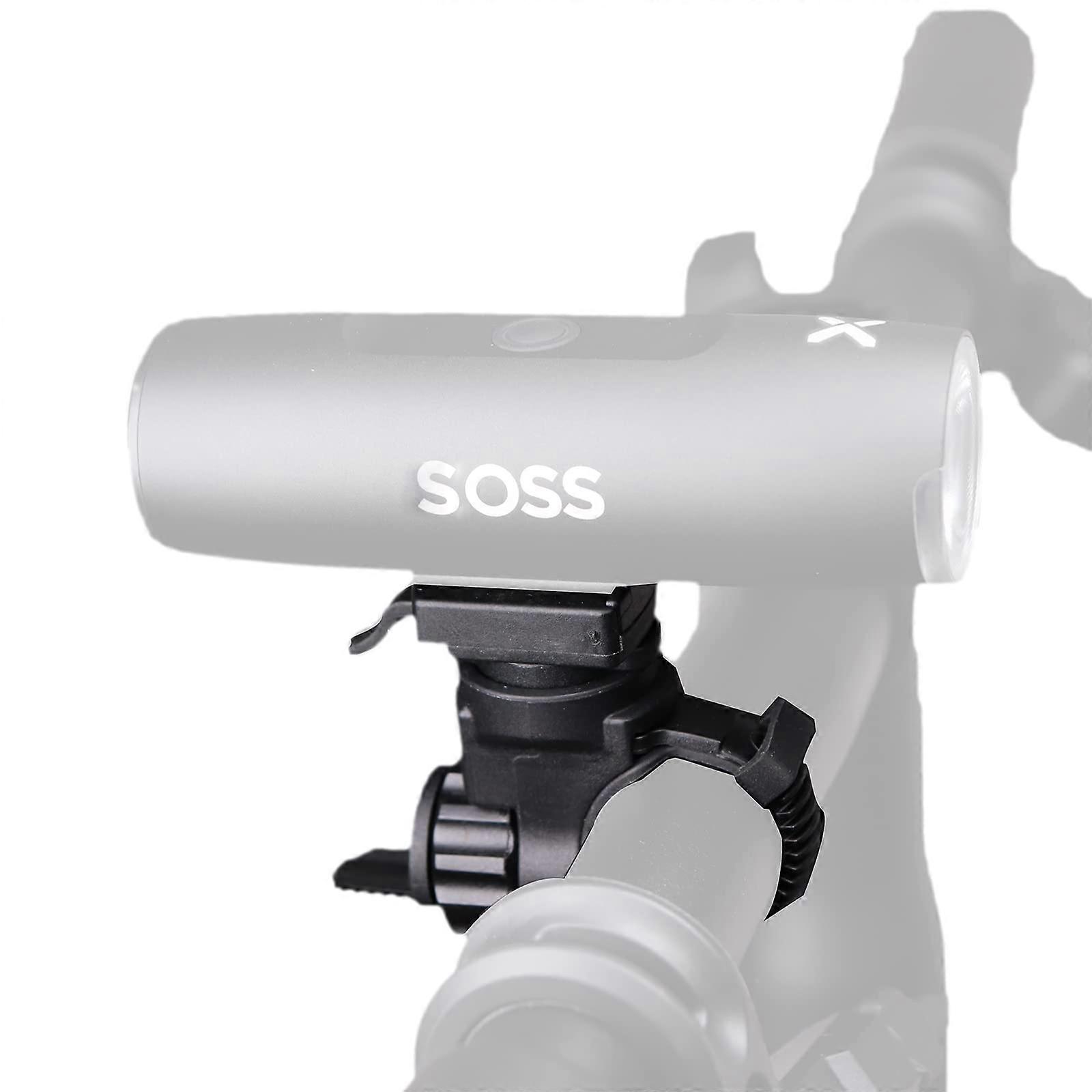 Bike Headlight Mount Bracket for XOS S XL-400 Headlight and LD09 Taillight, Adjustable Out-Front Handlebar Flashlight Holder