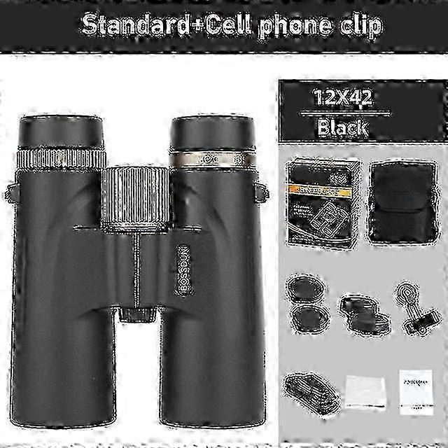 Jumelles 12x42 Télescope HD professionnel Puissant longue portée BAK4 prisme pour la chasse camping en plein air ED objectif IPX7 étanche CN Nouveau