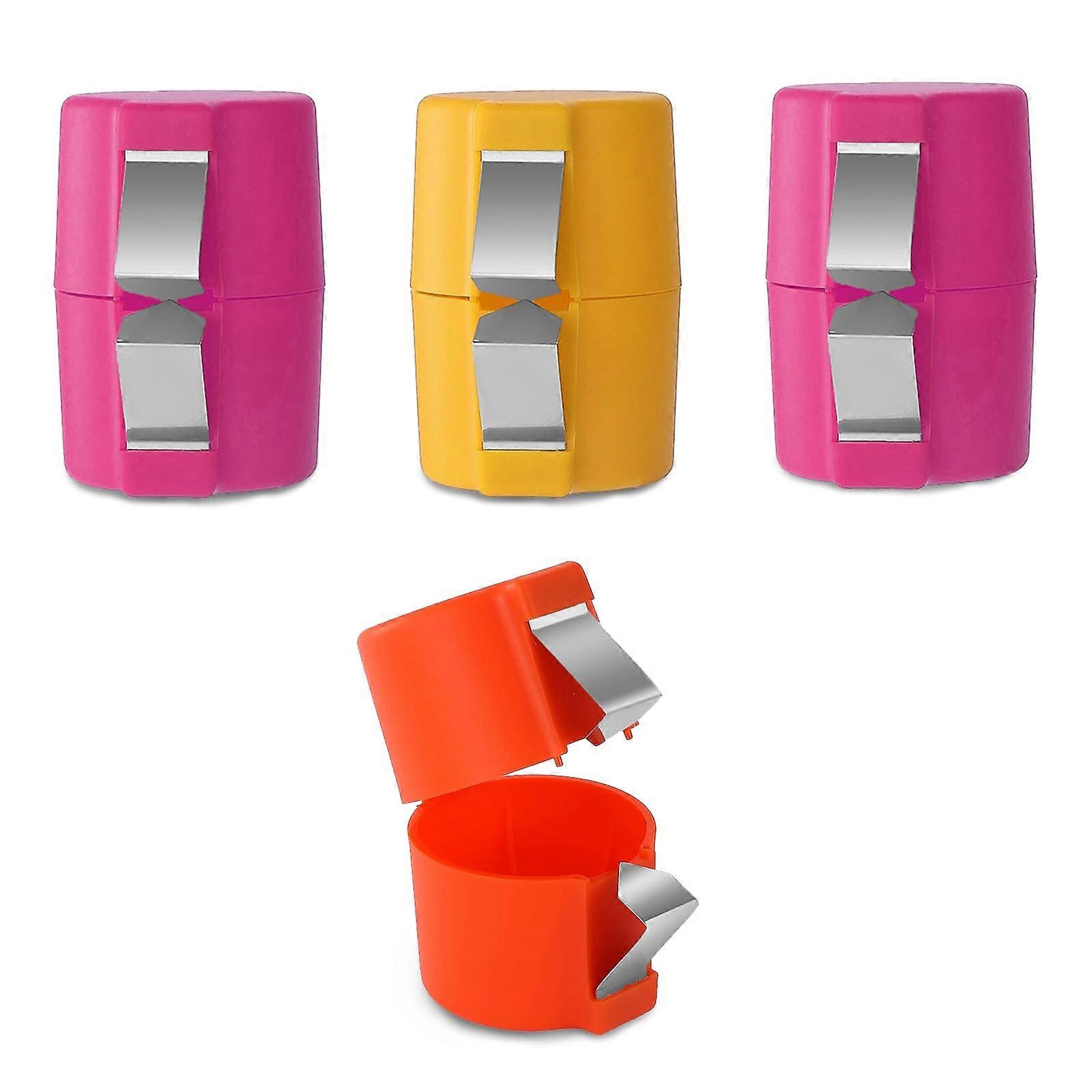 Egg Peeler 4 Pack Stainless Steel Egg Opener Tool for Raw Eggs Multi-Purpose Egg Crusher Separator for Kitchen Cooking