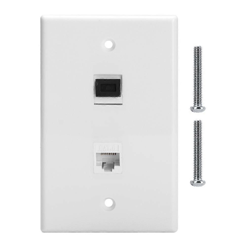 US standard CAT6+ optical interface information socket wall plate panel for hotel, office building