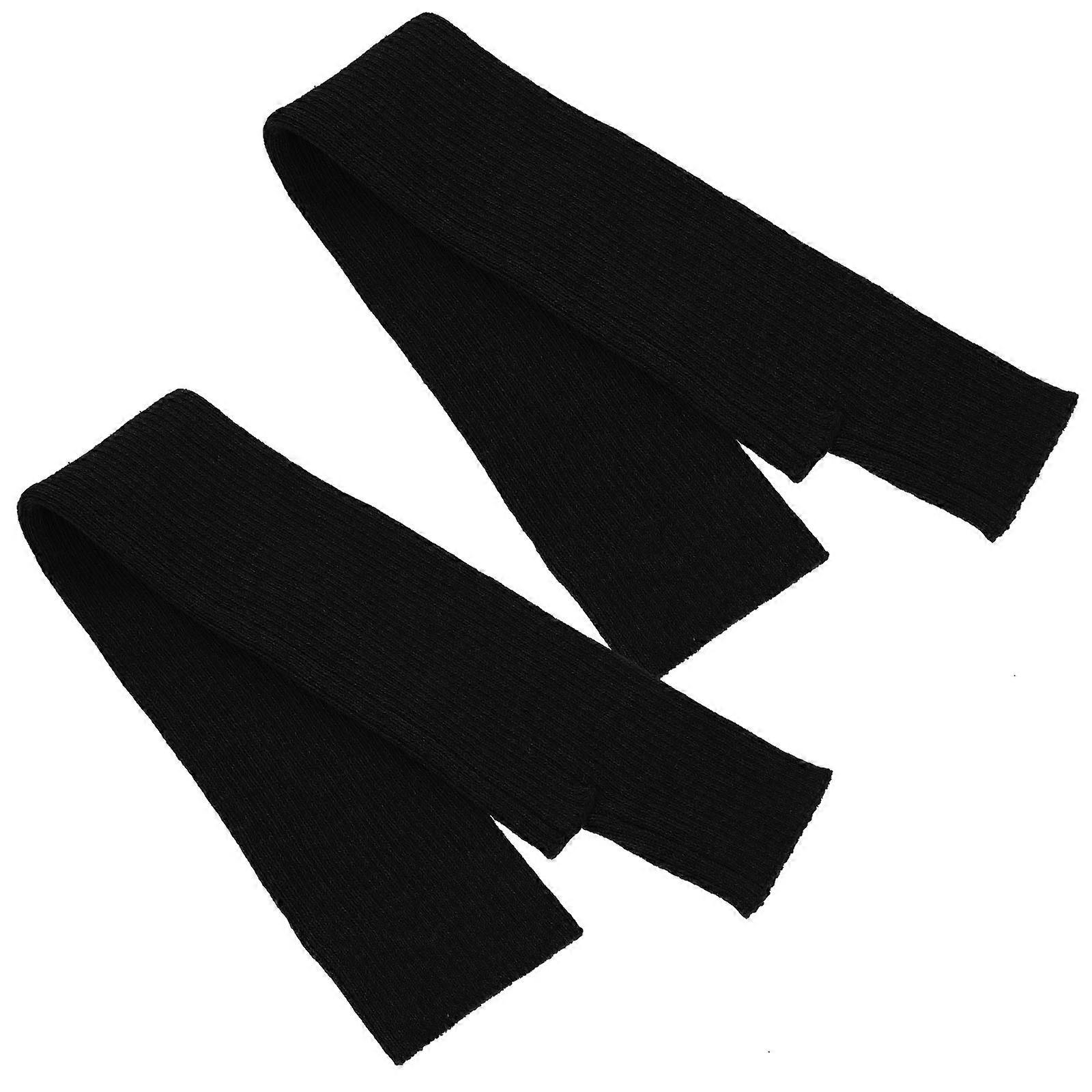 Arm Sleeves Knit Arm Sleeves for Women Cycling Black Wool Offering Breathable Function 1 Pair