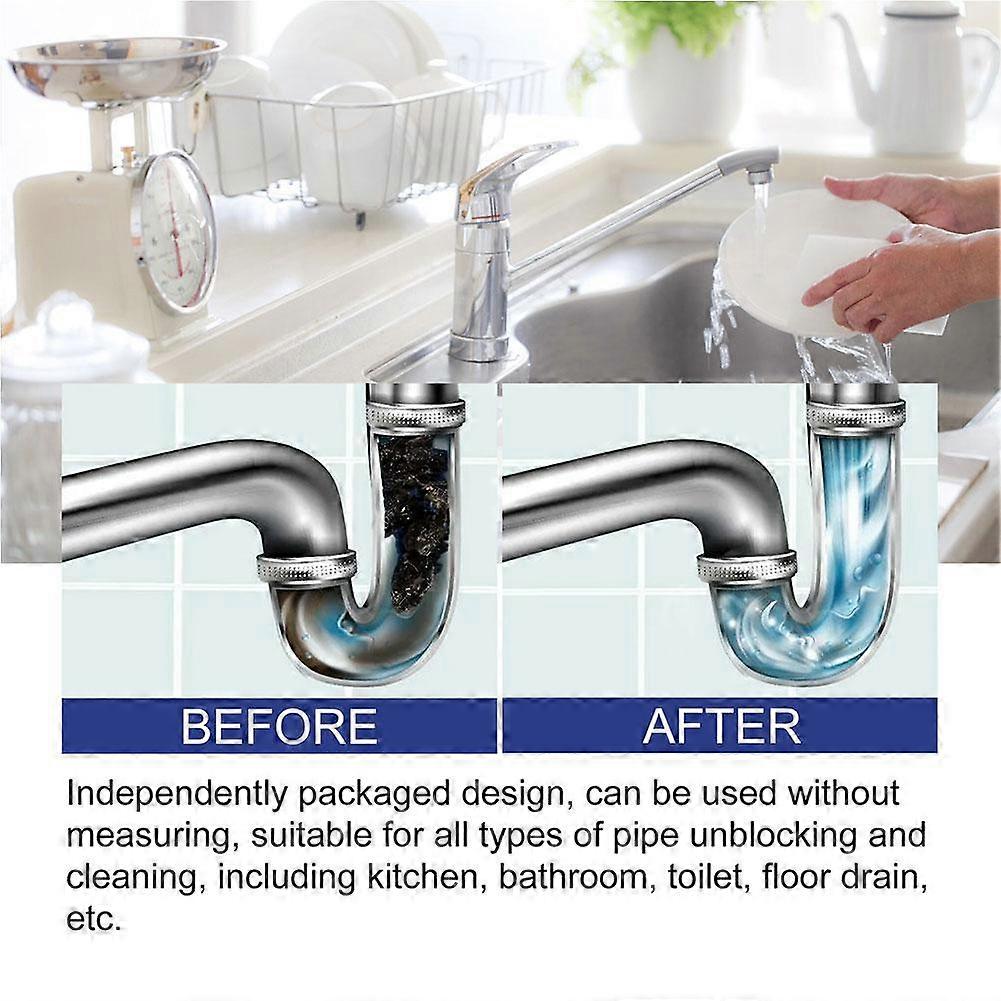 1·3x Fast Drain Remover Hot Sink Pipe Dredge Bomb Toilet Quick FoamingCleaner, E - Foto 5