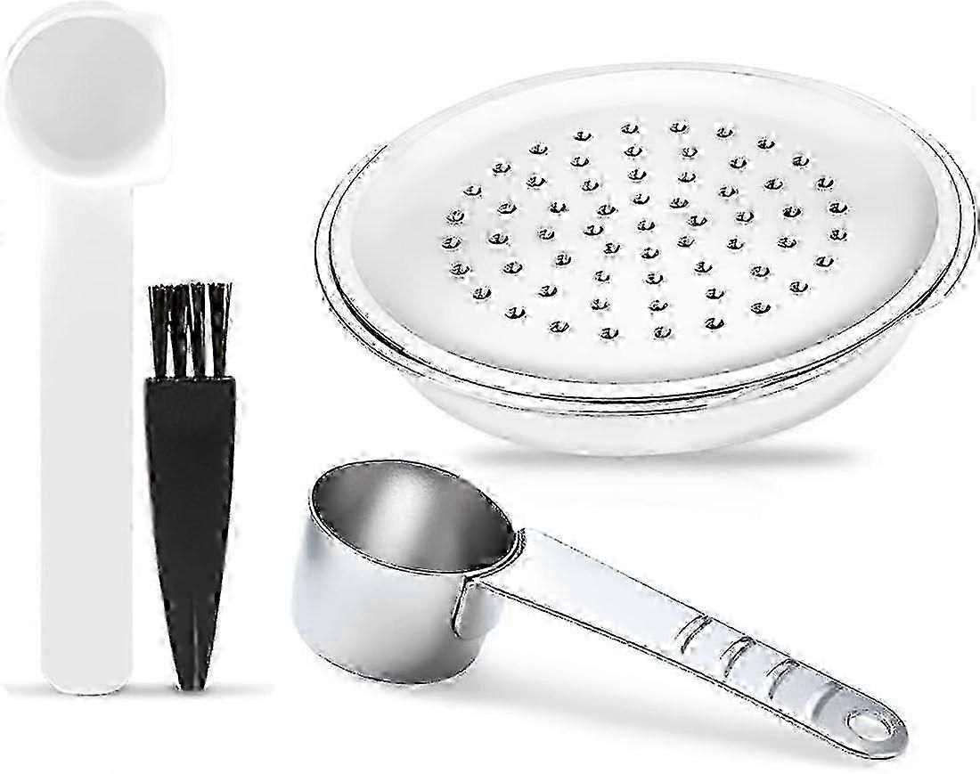 Reusable Stainless Steel Coffee Pod for Senseo HD7801 & HD6592, Round Refillable Capsule with Comfortable Handle, Compatible with Senseo Mac