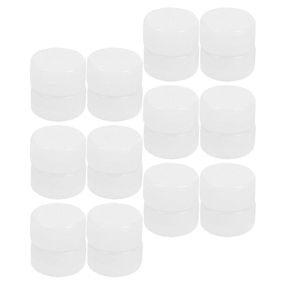 Diy Rattle Accessory Hand Eye Coordination Rattle Box for Baby Activities Novelties White Plastic Cry Stopper 50Pcs
