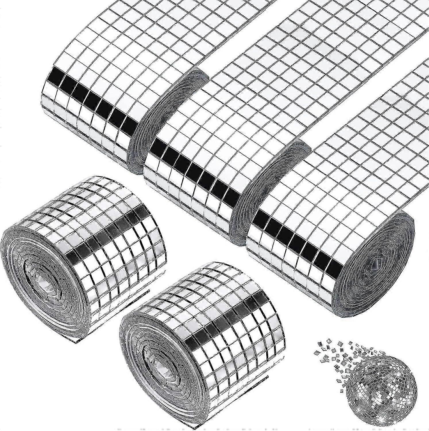 Mosaic Mirror Self  Adhesive Pack Of 8000 Mosaic Tiles Self  Adhesive Mirror Mosaic Mosaic Mirror Tiles Mirror Mosaic Decoration Mini  (5 X 5 Mm)-hy