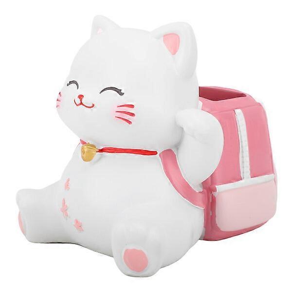 Cat pen holder, multi-functional design, resin material, durable and non-slip