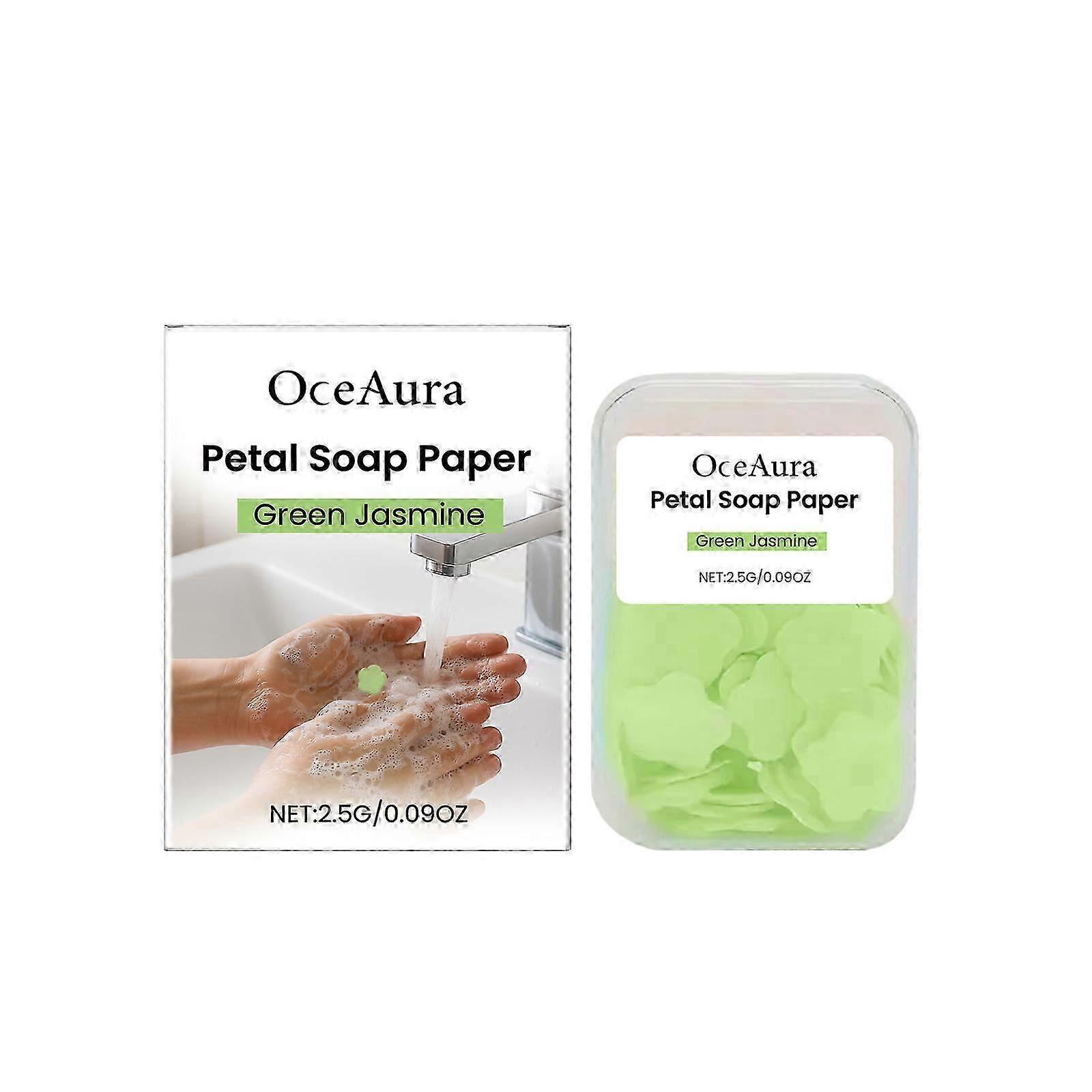 OceAura Petal Hand Soap Tablets Series Gently Cleanses and Moisturizes Hand Skin Portable Cleaning Soap Paper