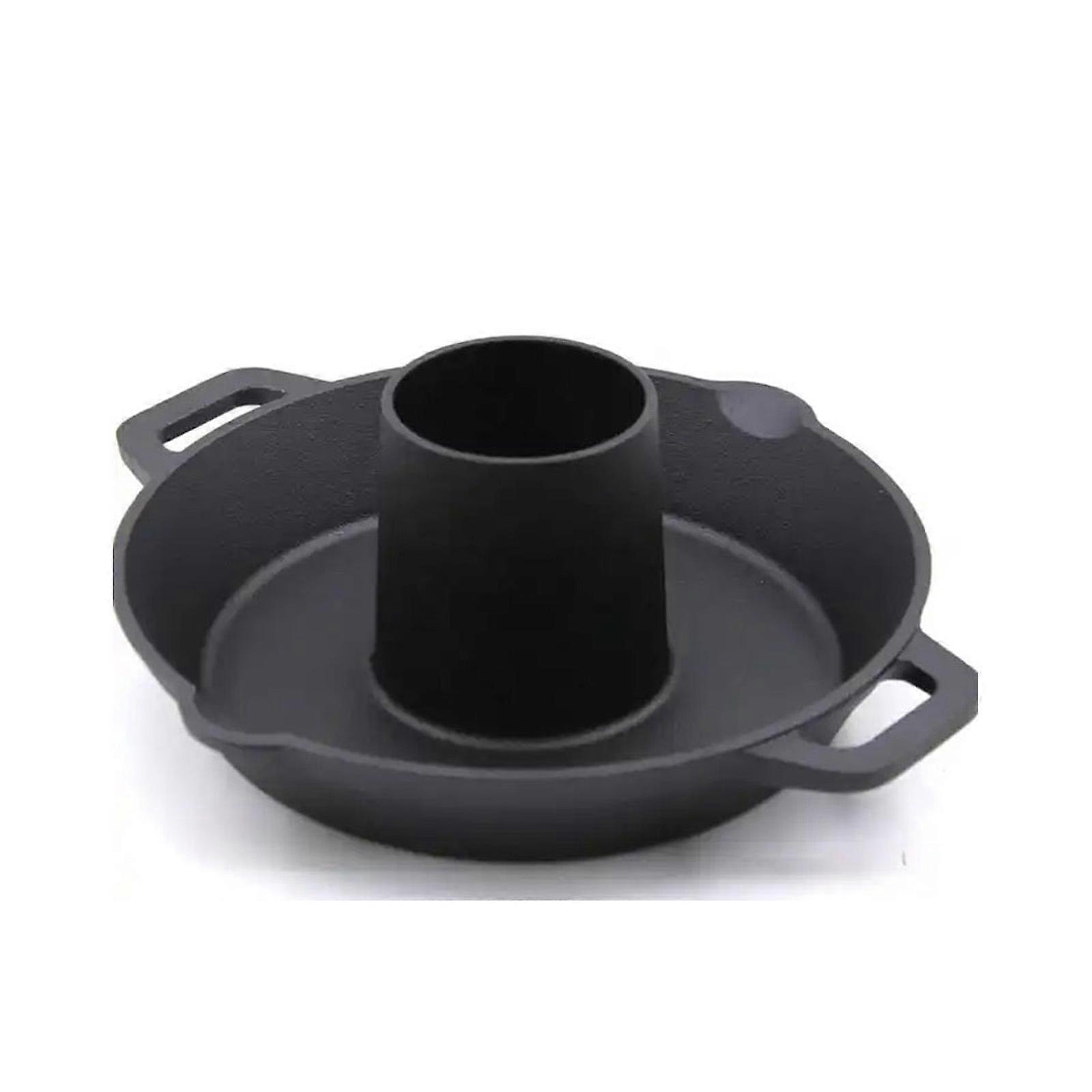 Vertical Chicken Roaster Rack Frying Pan For Turkey Poultry Grilling Accessories Compatibles With Kettle Smokers Ovens Multicolor