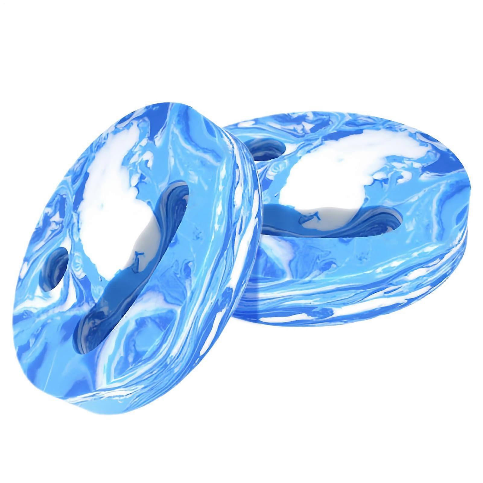 Swimming Board Hand Float For Swim Training With Handrail Holes Pool Training Aid Blue