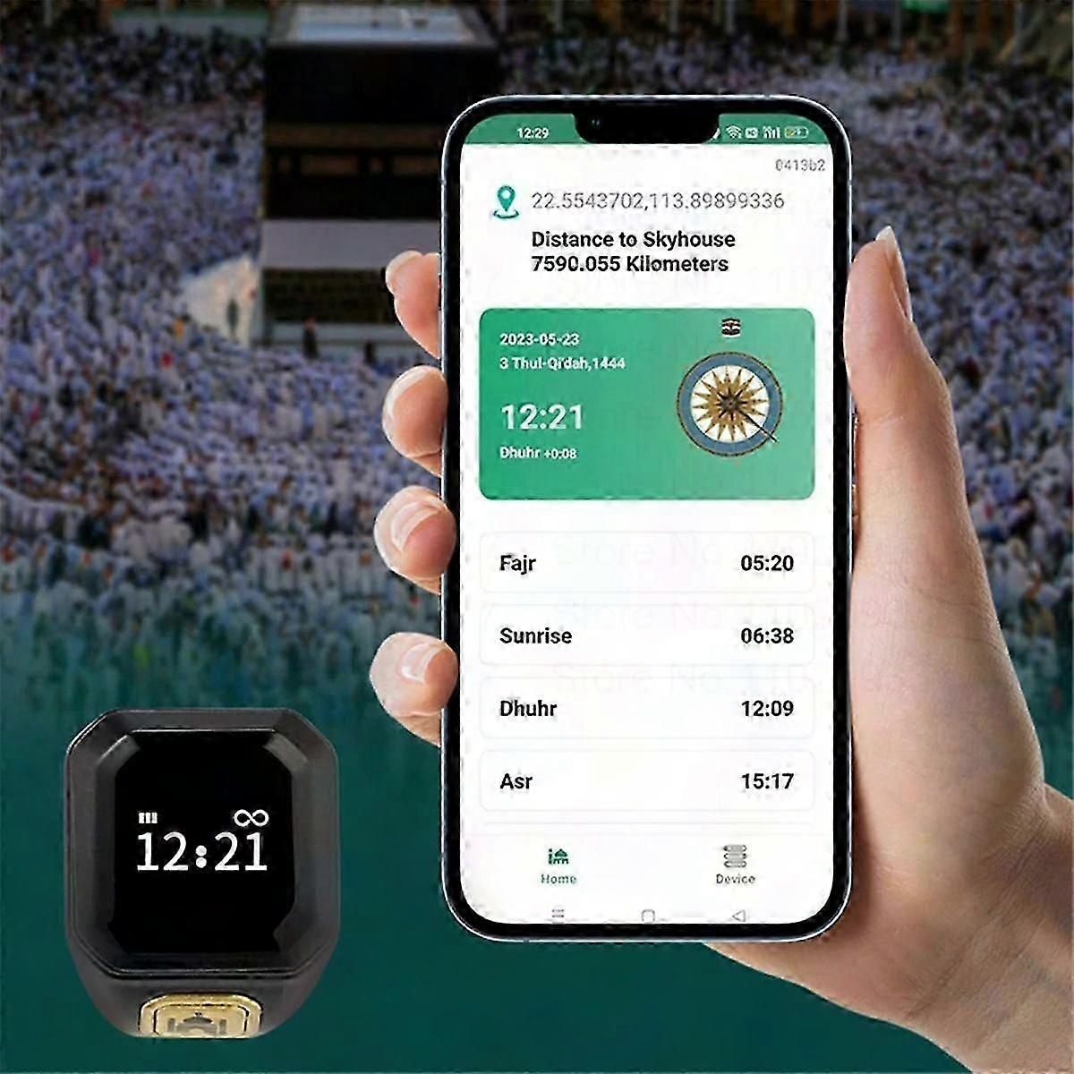 Smart Bluetooth Ring - Multifunction Finger Counter with Time Reminder & Call Alerts