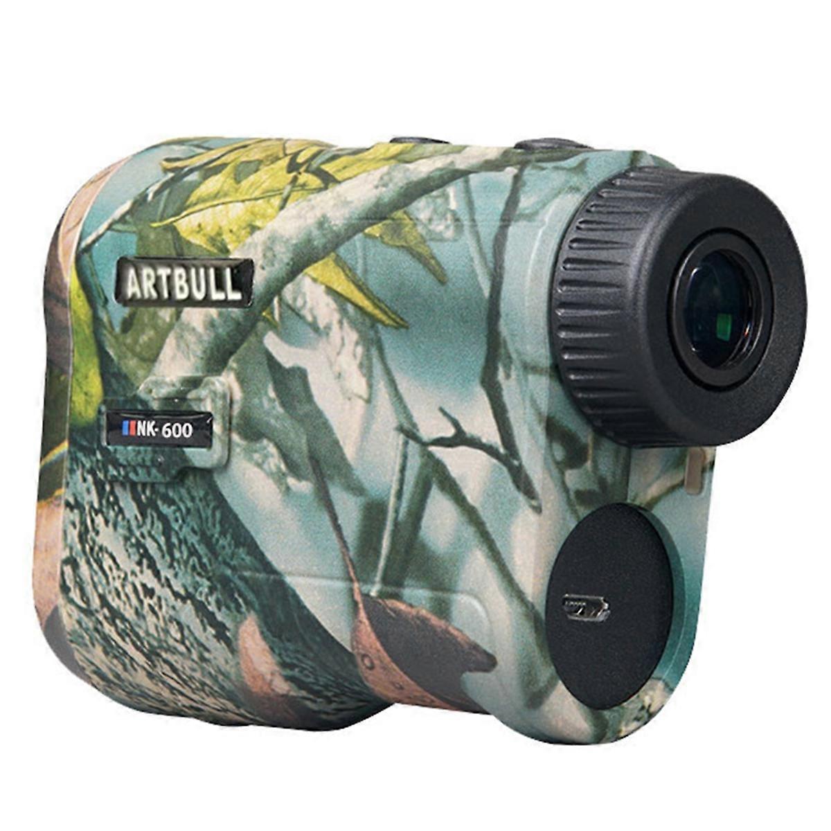 -600 600 Meter Camouflage Rangefinder Rechargeable Waterproof for Hunting Golfer RangeFinder Electr