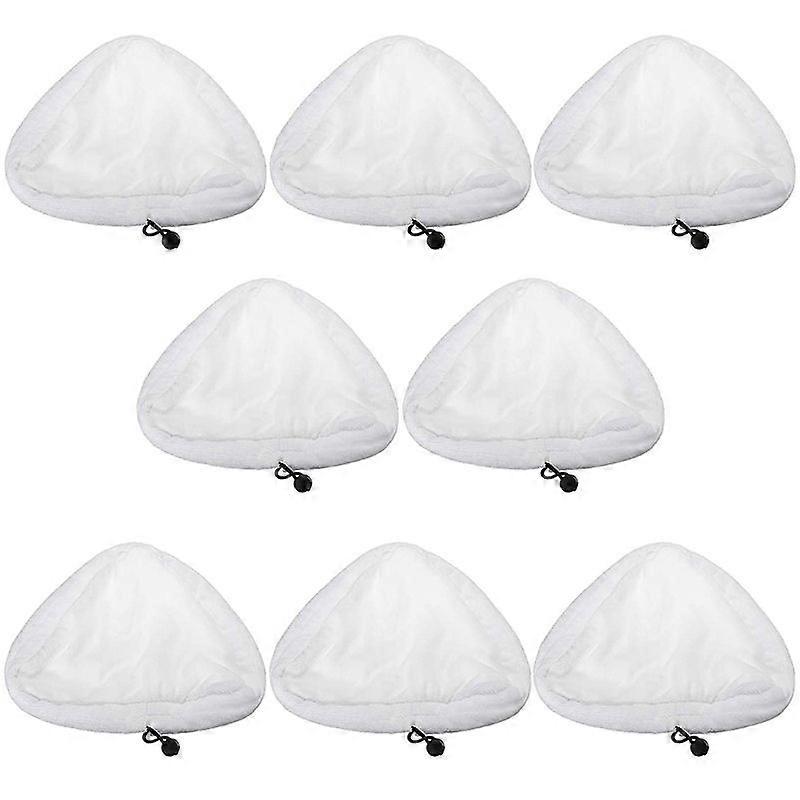 8Pcs Microfibre Cloth Cleaning Pad for H2O X5 Steam Cleaner Floor Mop Steamer Cleaner Triple-corner