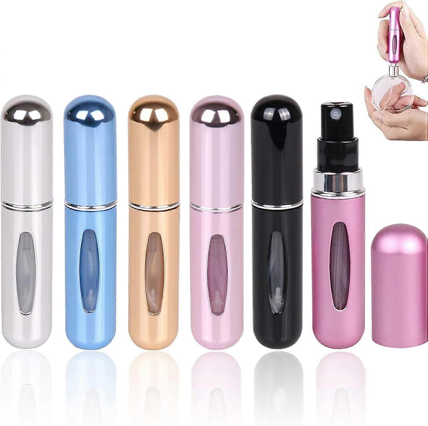 10 Pack Refillable Portable Perfume Atomizers, Pocket-Sized Perfume Spray Bottles with Win