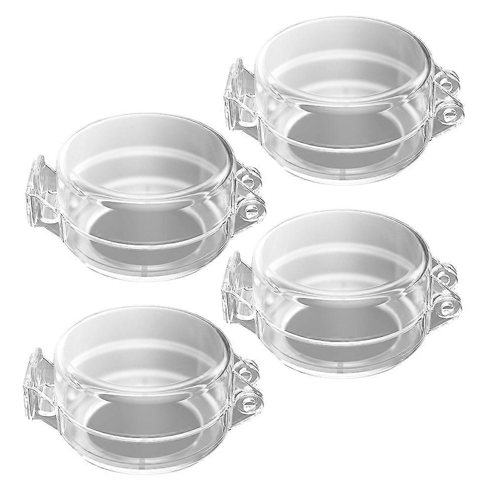 Child Safety Door Lock Cover 4Pcs Transparent Babyproof Knob Protection Home Safety Guards For Families