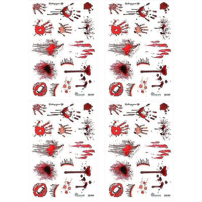 15pcs Scar Sticker For Halloween Decorations