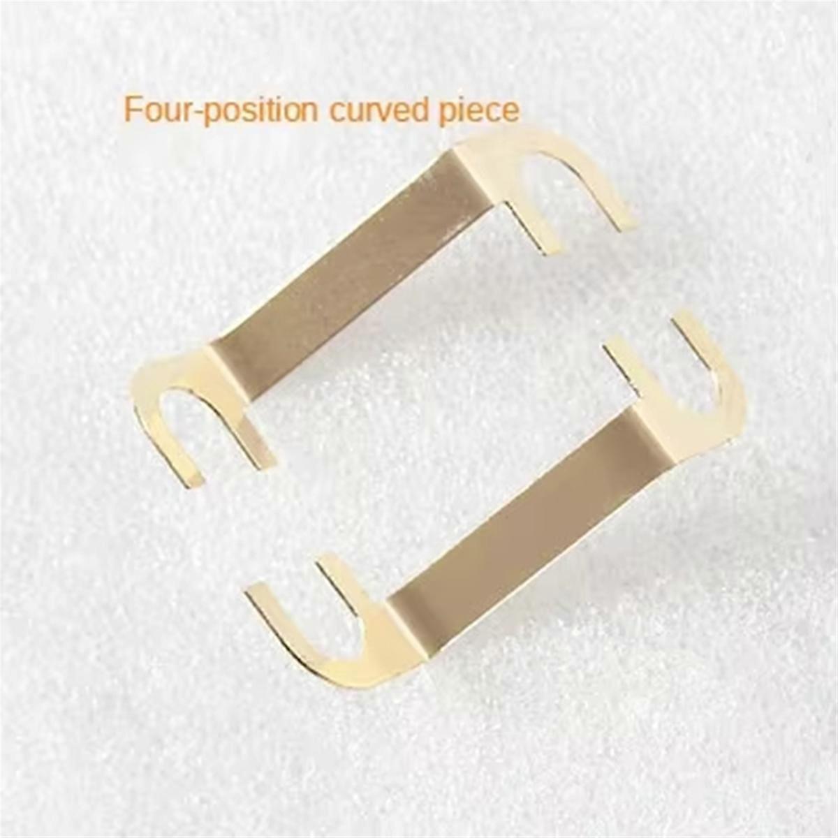 Speaker Four-Position Junction Box Connecting Piece Pure Copper Curved Piece DIY Audio Accessories Gold