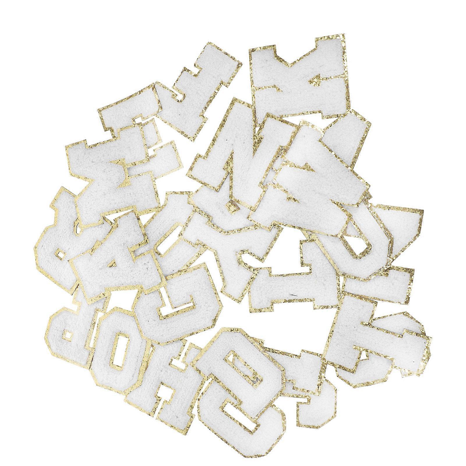 English Alphabet Patches Adhesive Sewing Patches for Clothes 26Pcs
