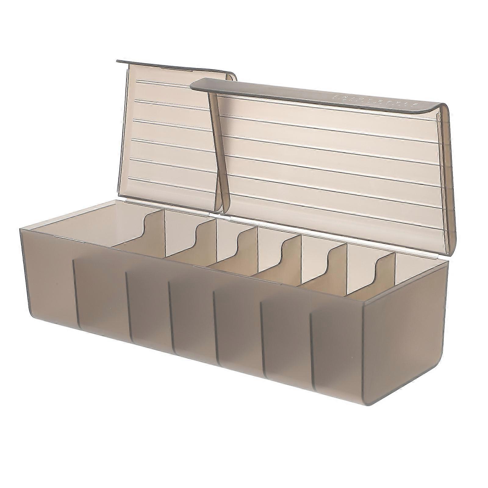 Data Cable Management Box Plastic Storage Box Organizer Case 7-Slot