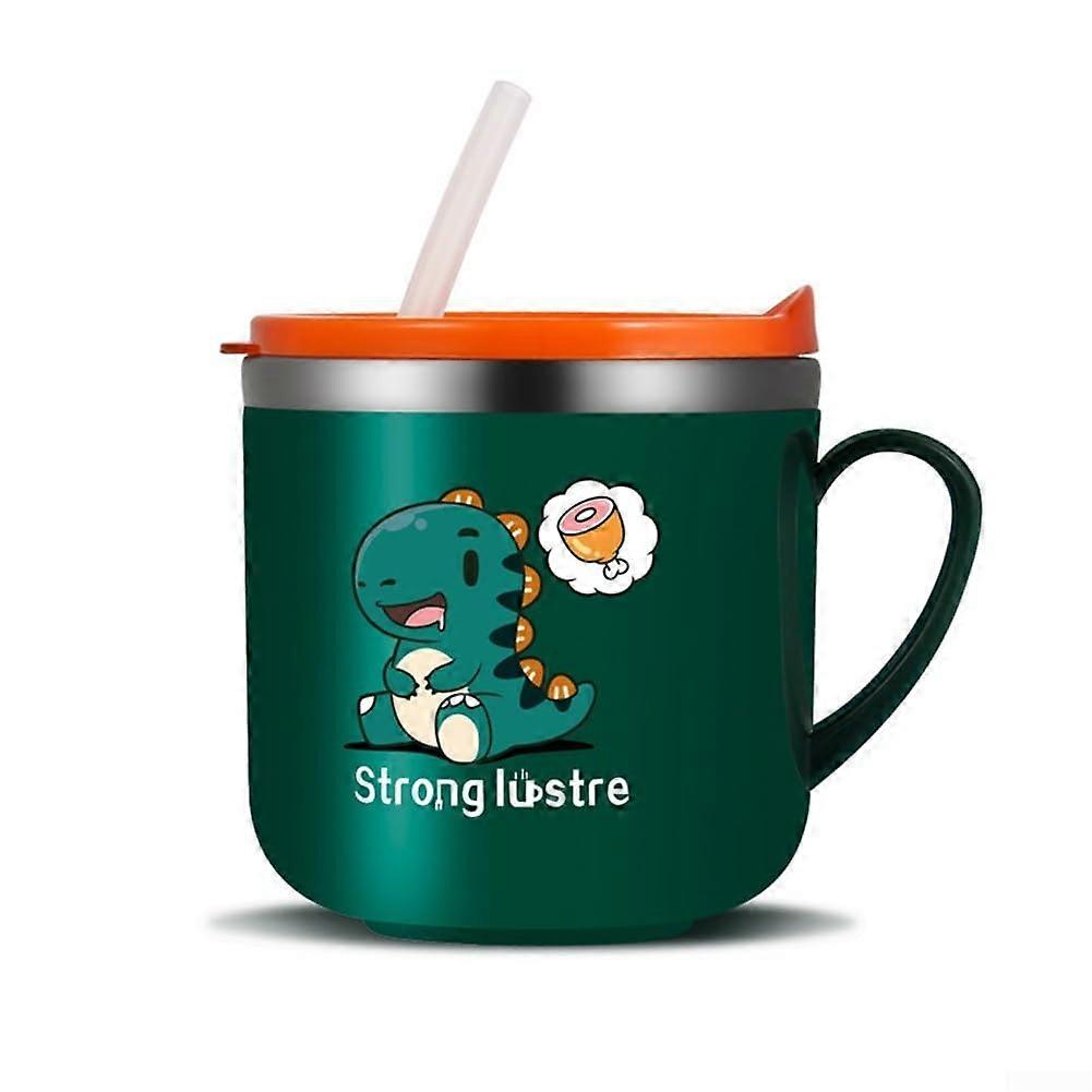 Double Insulated Stainless Steel Sippy Cup With Lid And Straw For Children Anti Scald Keeps Drinks Temperature Stable