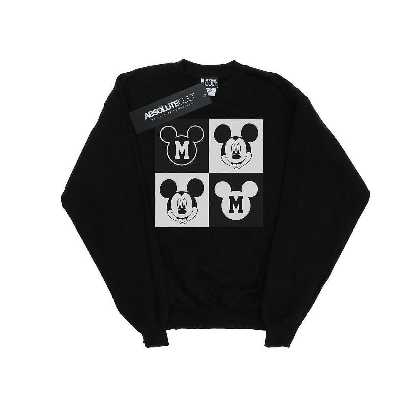 Moletom Disney Mens Mickey Mouse Smiling Squares
