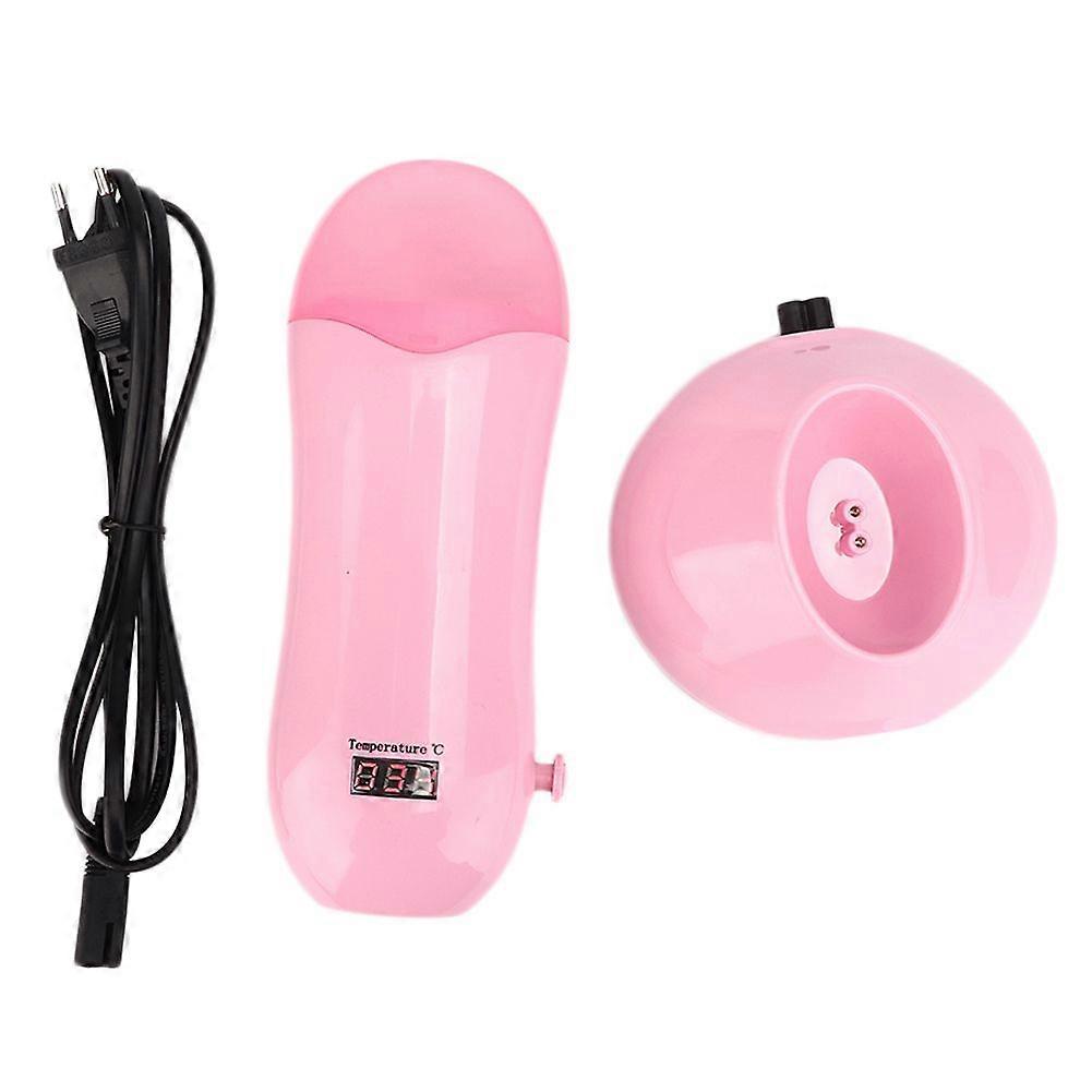 Temperature Adjustable Depilatory Wax Heater Electric Hair Removal Machine PinkEU Plug 220V