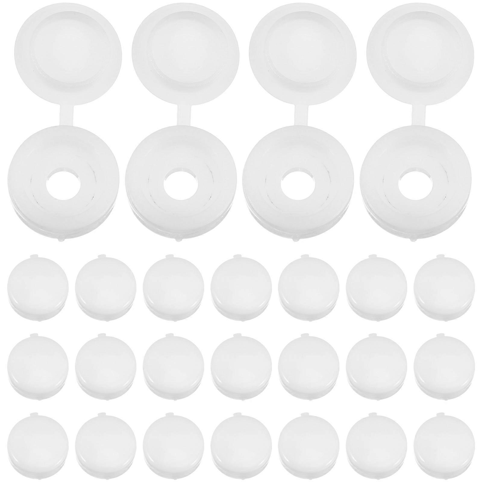 Screw Covers Plastic Shutter Screw Caps for Protection 2000Pcs White
