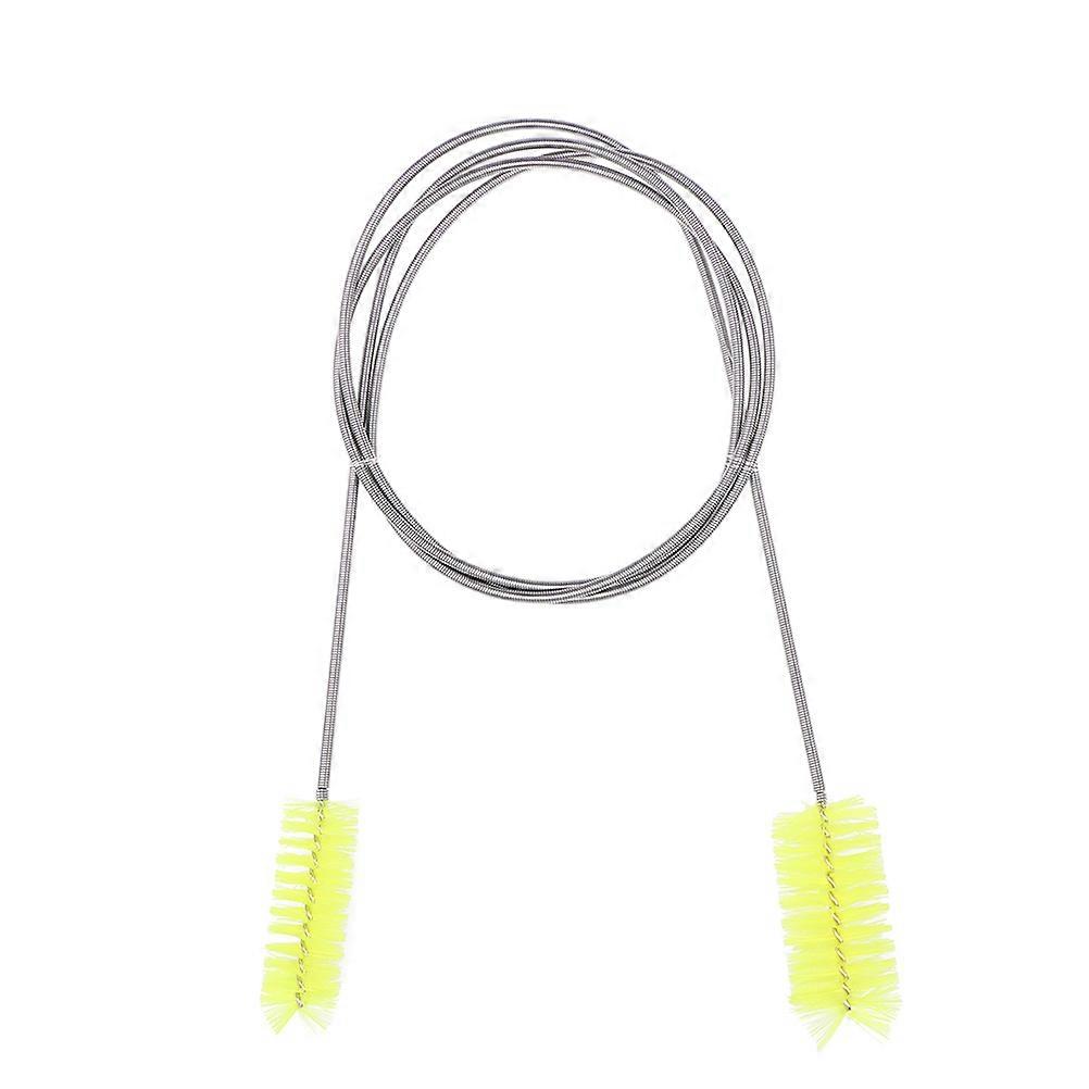 Pipe Cleaner Brushes Aquarium Brush for Glass Tanks Home Use Flexible Yellow Cleaning Brush 2Set