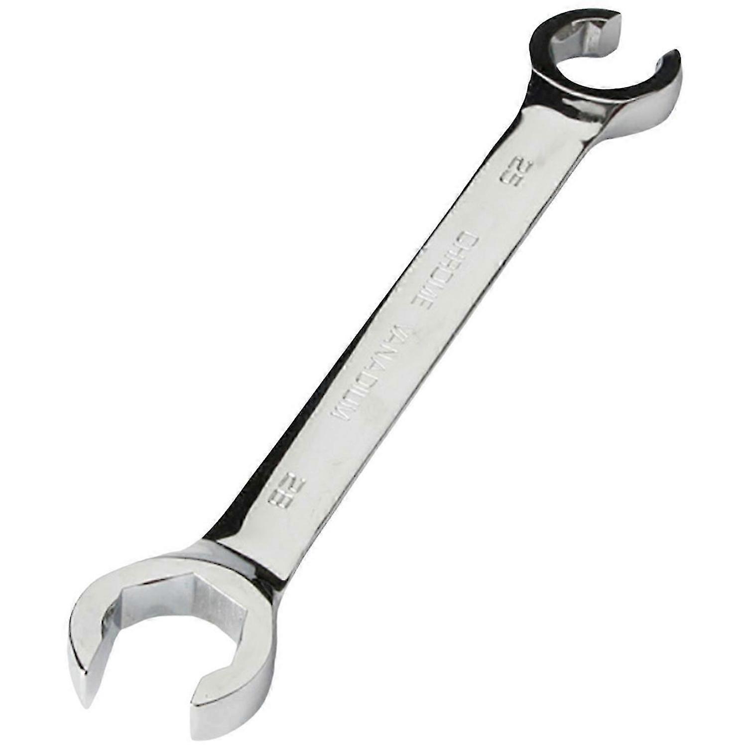 25-28MM Oil Pipe Flare Nut Wrench, Double End Wrench High Torque Mirror Hand Tool, Open Brake Wrench