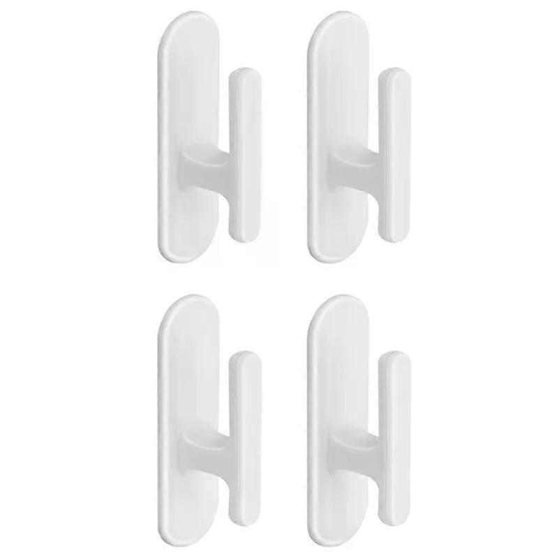 4Pcs Blind Cord Holder Safety Blind Cord Hook Adhesive Window Curtain Drapery Blind String Wrap Cleat Winder for Home Office Use
