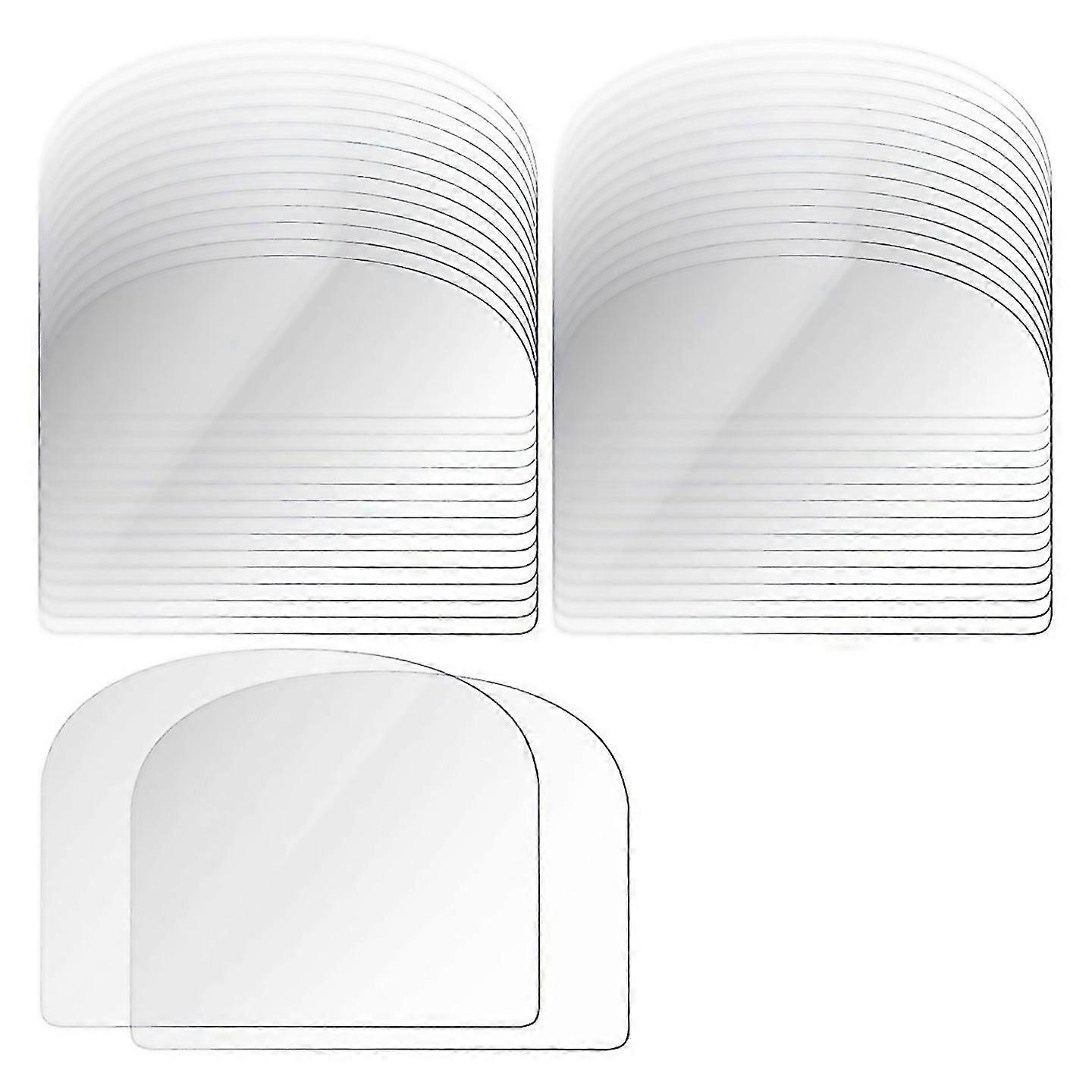 For 80pcs Plastic Transparent Soft Scraper Cake Cream Scraping Plate