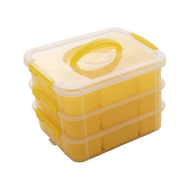 Block storage box plastic transparent