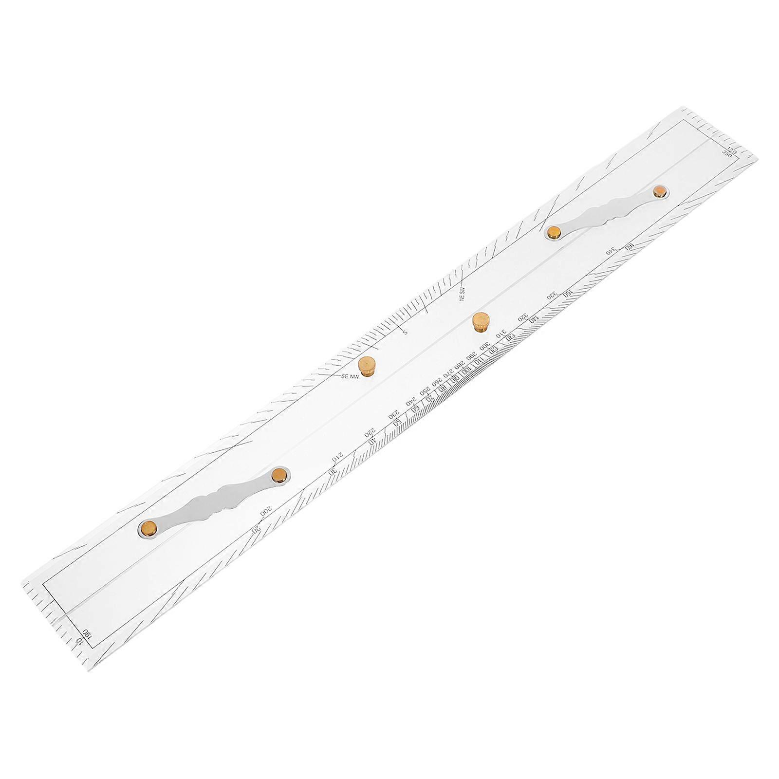 Clear Acrylic Parallel Ruler for Marine Navigation and Chart Plotting 5Pcs