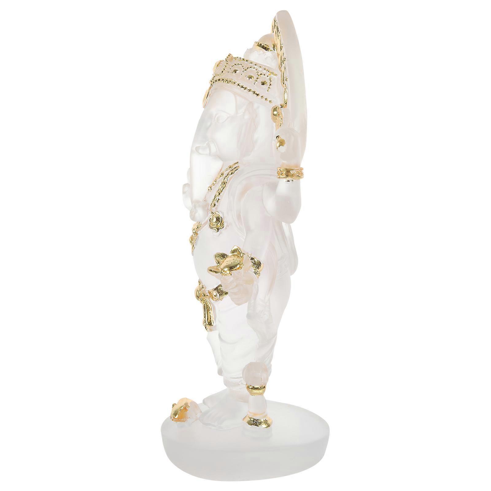 Statue for Desktop Decoration 3Pcs Resin Sculpture Transparent Material