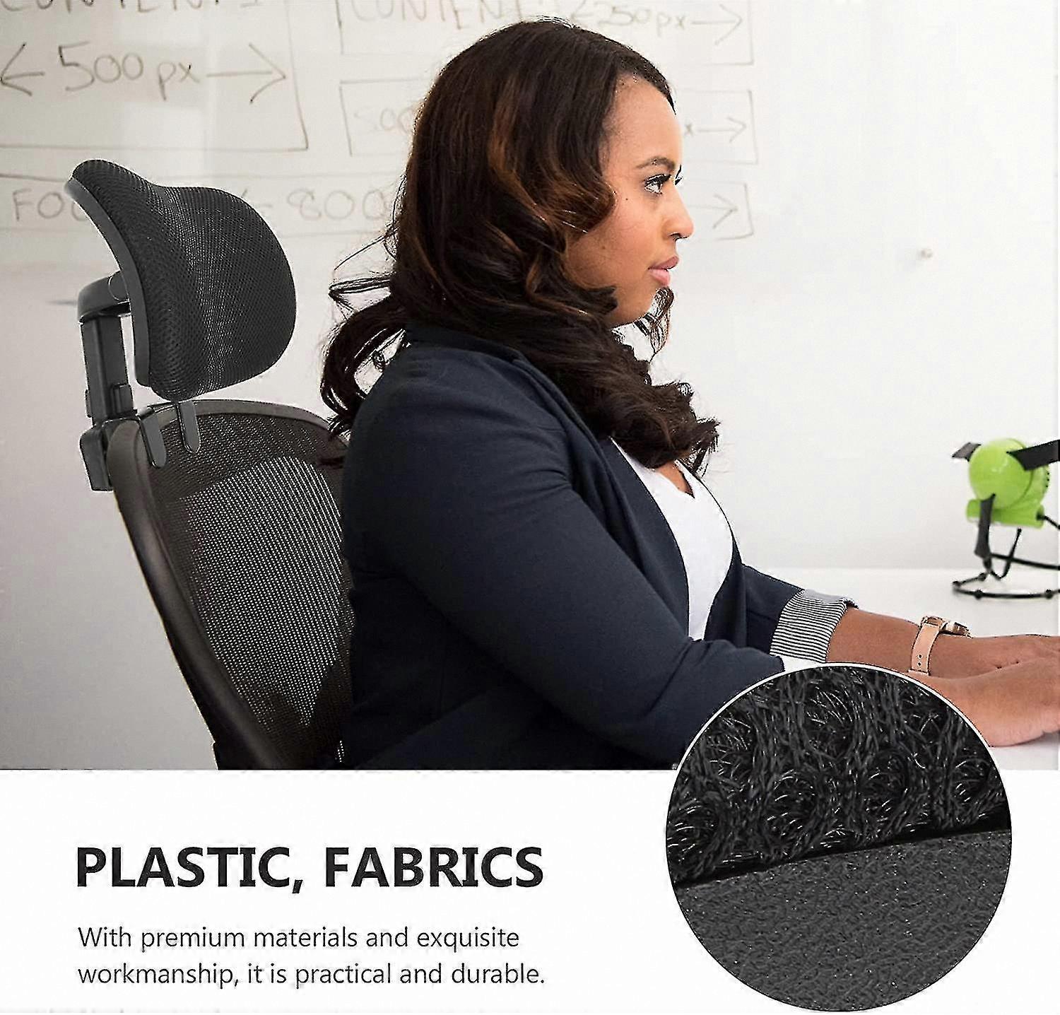 Universal Adjustable Headrest Cushion for Office Chairs with Height and Angle Control Support