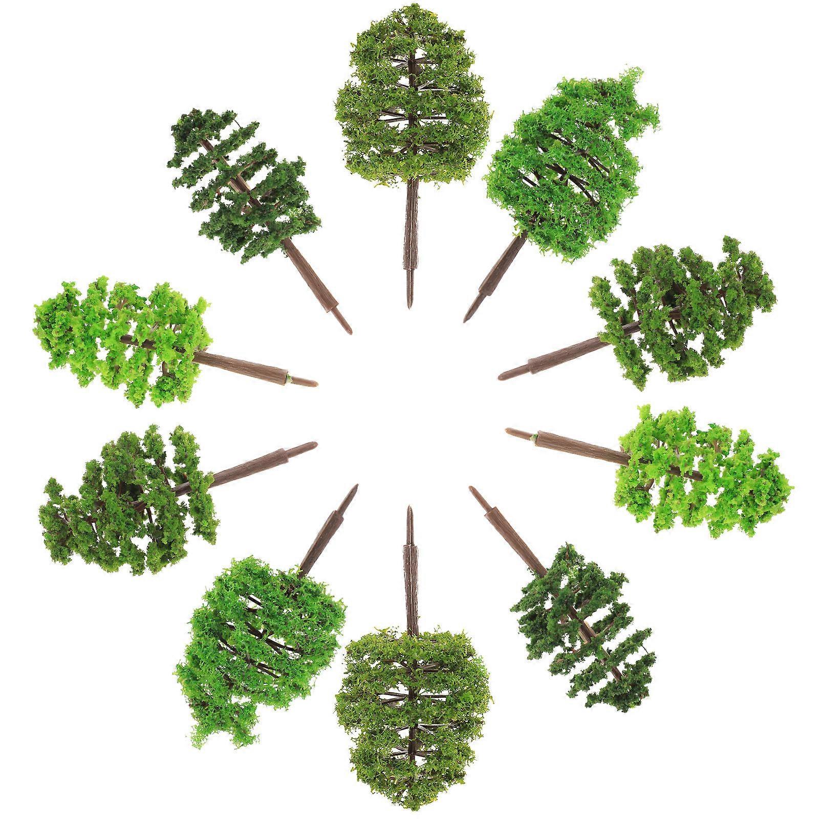 150 Pcs Fake Tree Mini Landscape Decor Suitable For Home Decor Artistic Creation In Green Color For Sand Tables