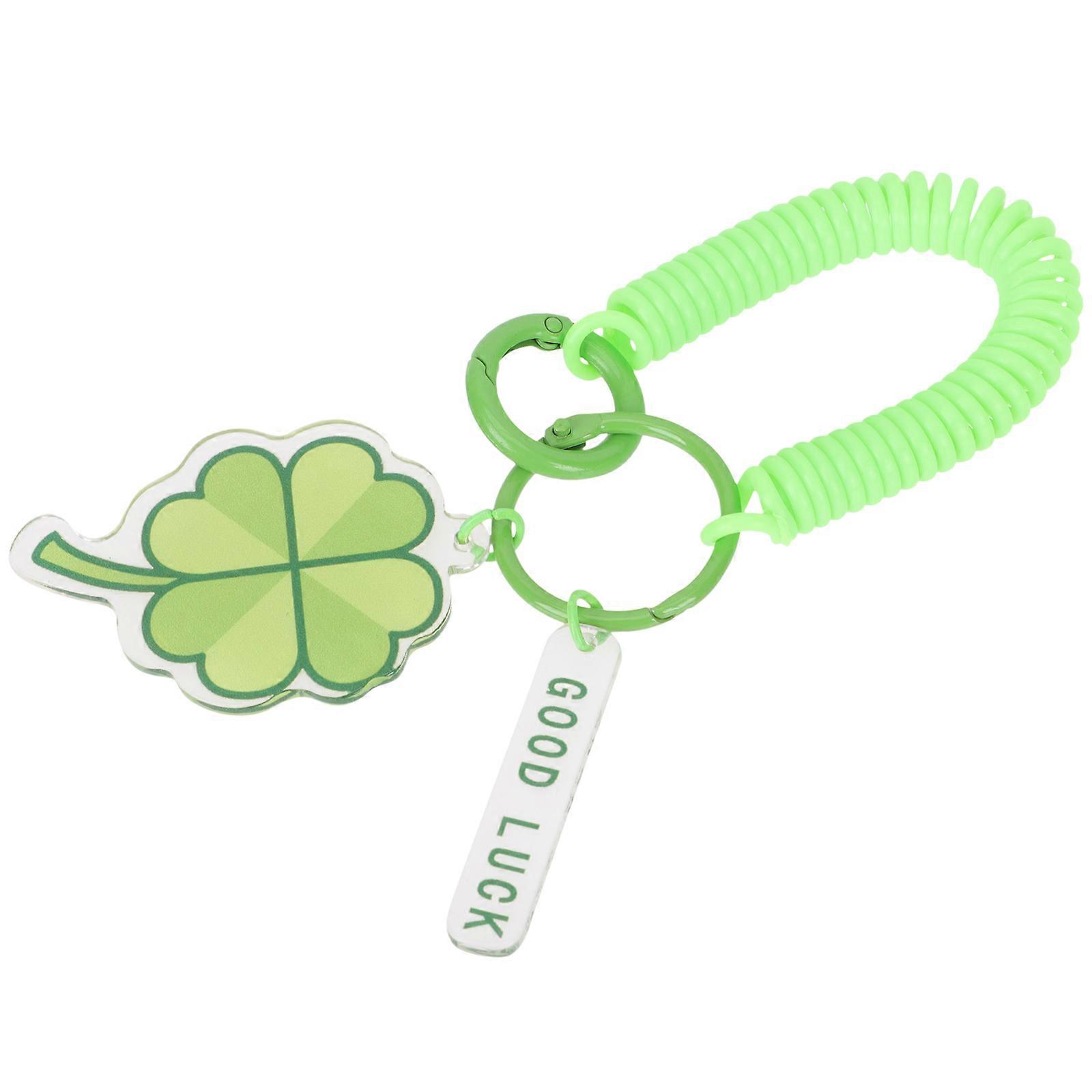3Pcs Shamrock Key Chain for Decorative Bag Hanging and Key Use