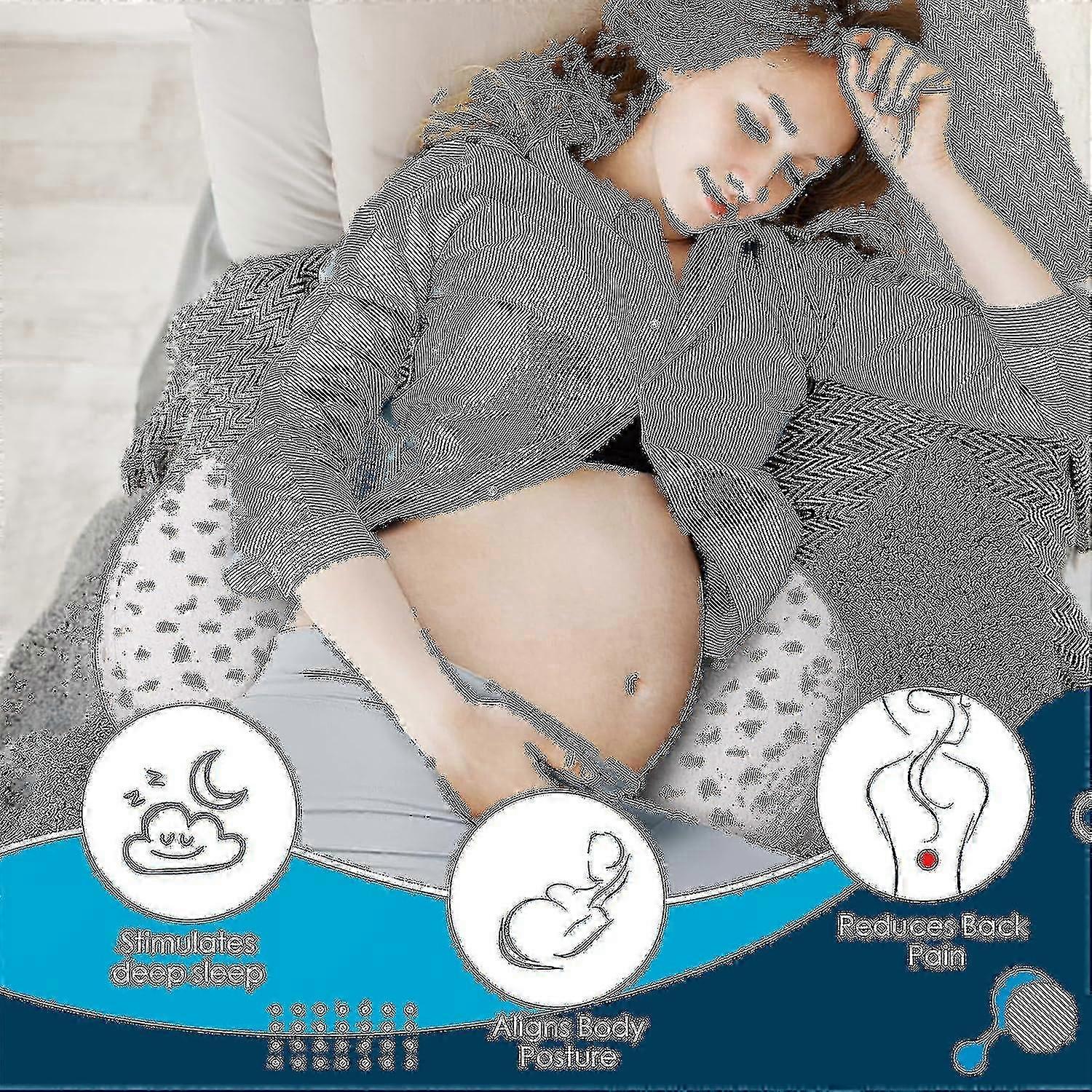 Pregnancy Pillow, Stepped Wedge Maternity Pillow With Adjustable, Removable, Washable Pillowcase, Abdominal Support Pad 2025