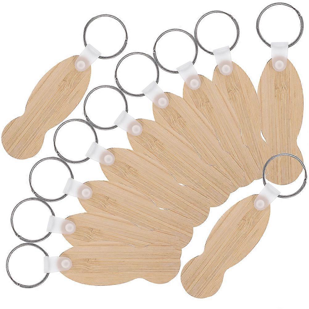 Shopping Trolley Token Key Rings Bamboo Trolley Tokens for Daily Use 45Pcs